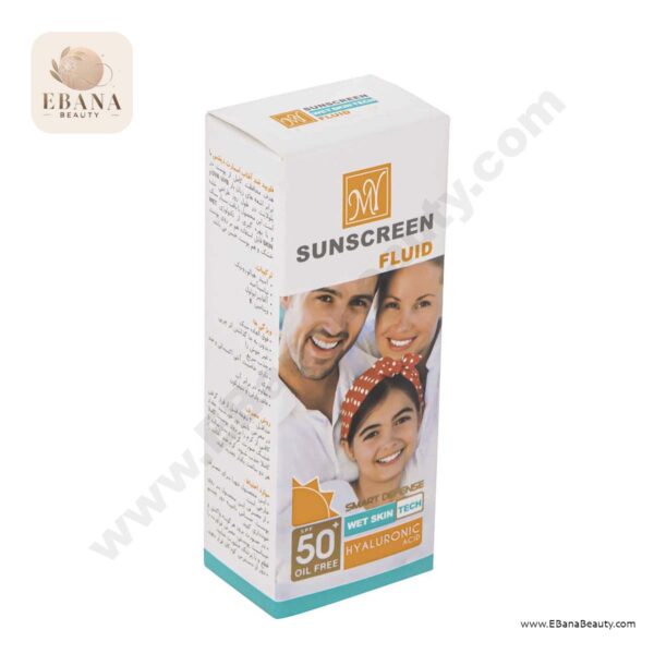 ضد آفتاب فلویید مای مدل هیالورونیک اسید SPF50، مناسب برای محافظت و آبرسانی پوست.۳