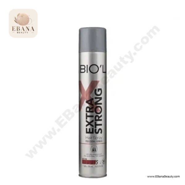اسپری تافت حالت دهنده مو Extra strong بیول BIOL حجم 500 میلی لیتر.۱