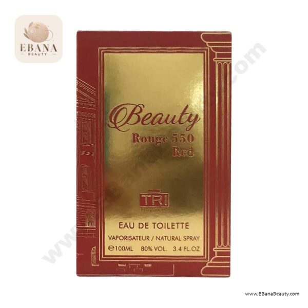 ادو تویلت زنانه و مردانه TRI مدل Rouge 500 Red حجم 100 میلی‌لیتر – رایحه‌ای گرم، شیرین و چوبی.۱