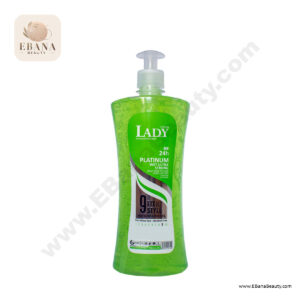 ژل مو پمپی لیدی کالر مدل پلاتینیوم حجم 750 میلی‌لیتر.۱